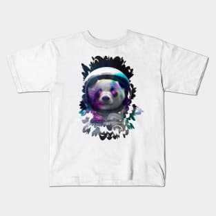 Panda astronaut in the space Kids T-Shirt